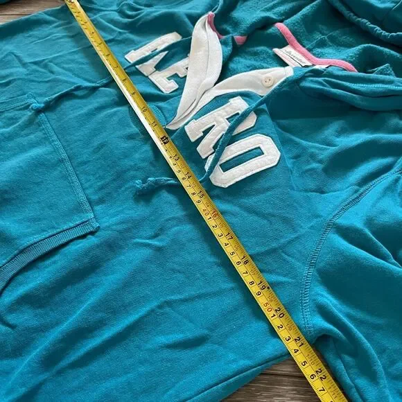 Aeropostale Vintage Y2K Blue Pullover Hooded Sweatshirt - Picture 8 of 9